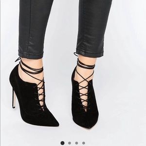 ASOS Lace Up High heels boots